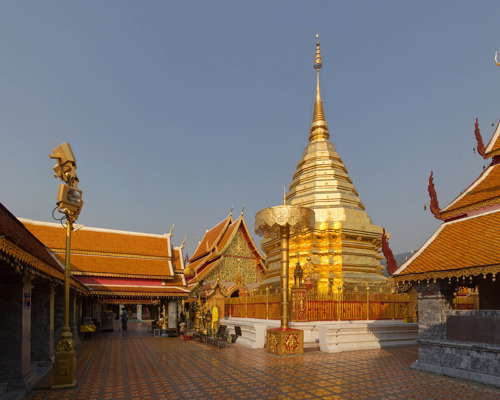 The golden chedi of Wat Phra That Doi Suthep above Chiang Mai